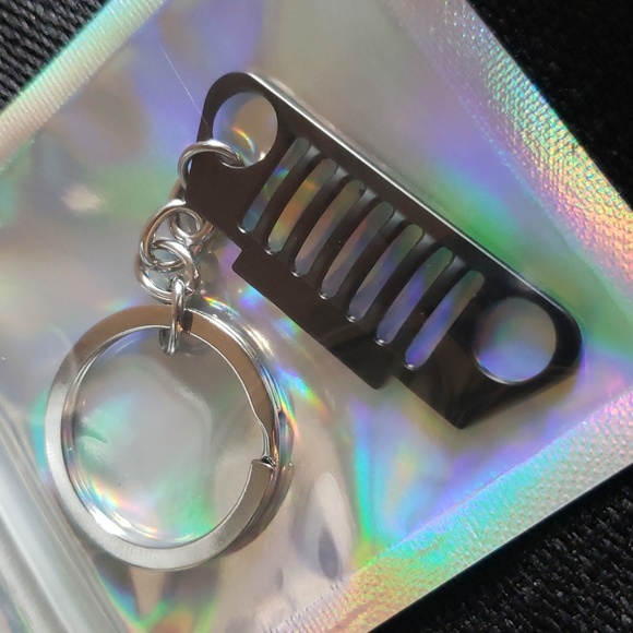 Jeep Grill Keychain in Matte Black - New in Package - Picture 4 of 5